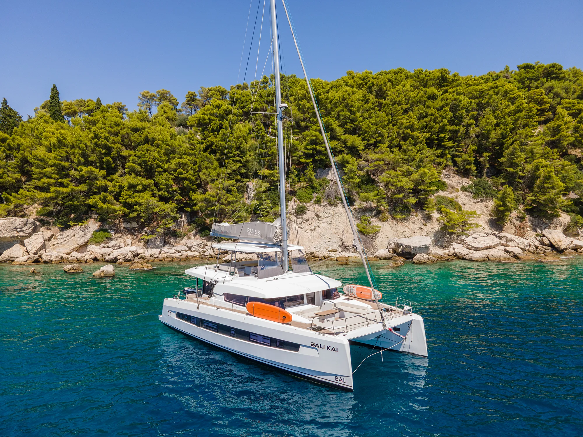 Bali 5.8 Bali Kai, luxury crewed catamaran, adriatic sailing
